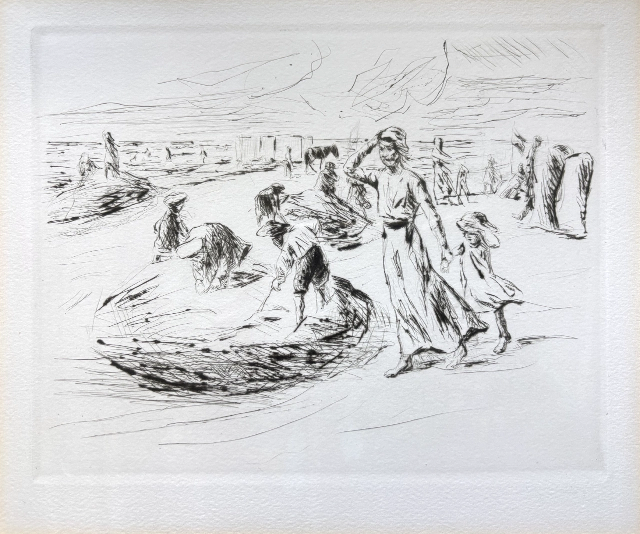 Etching by Max Liebermann (1847-1935)