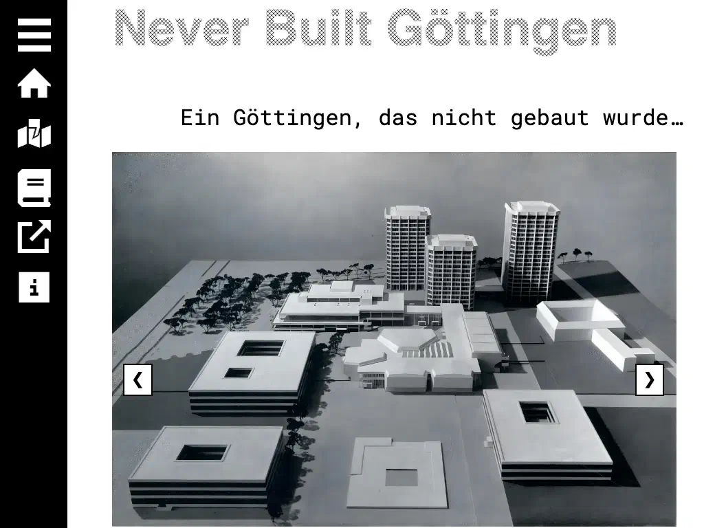 Screenshot Never Build Göttingen