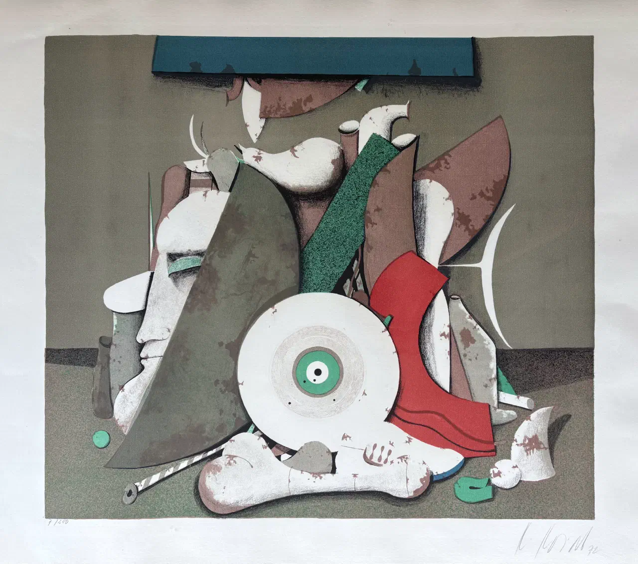 Colour lithograph by Karl Korab (*1937)