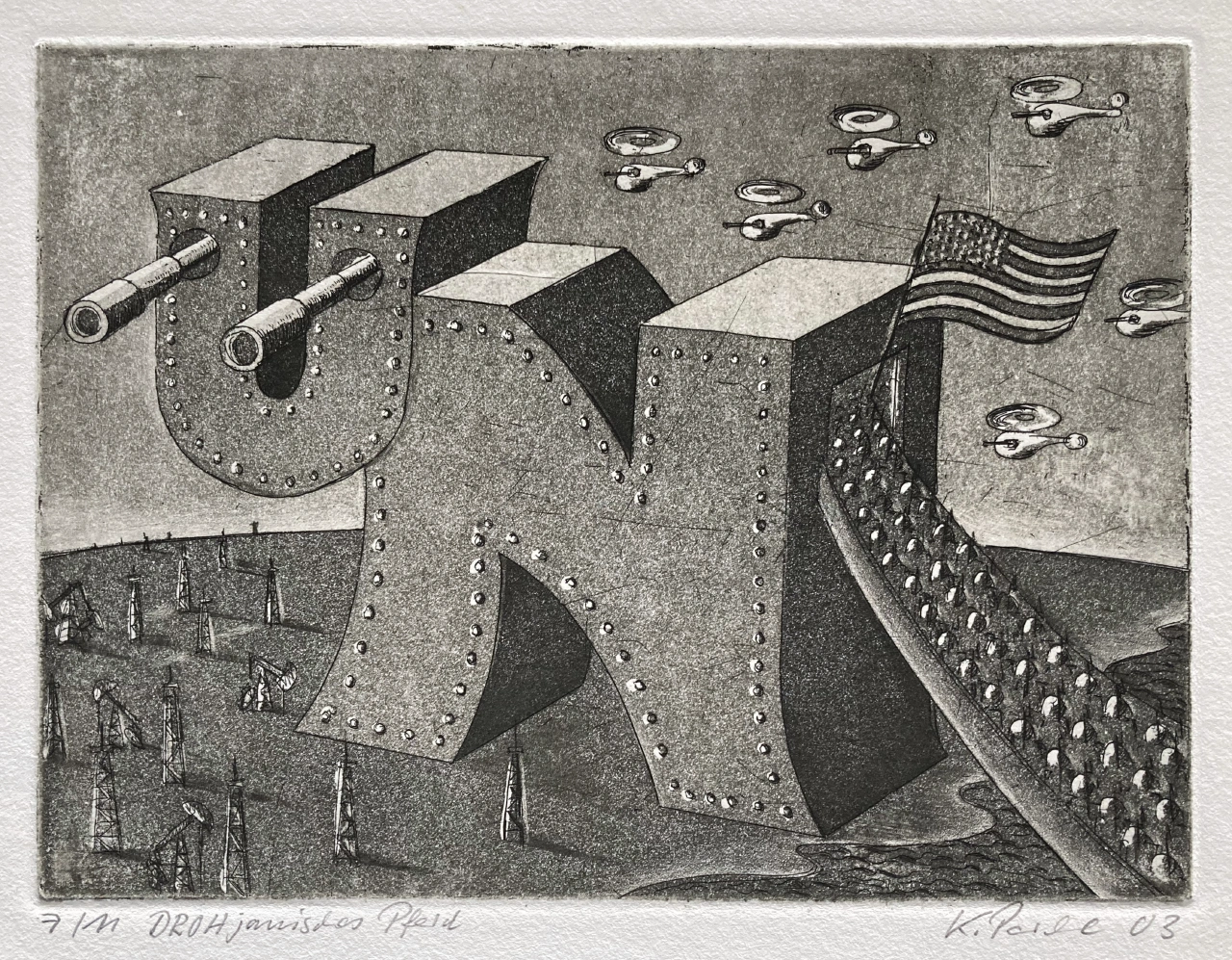 DROHjanisches Pferd von Klaus Parche (1939-2024)