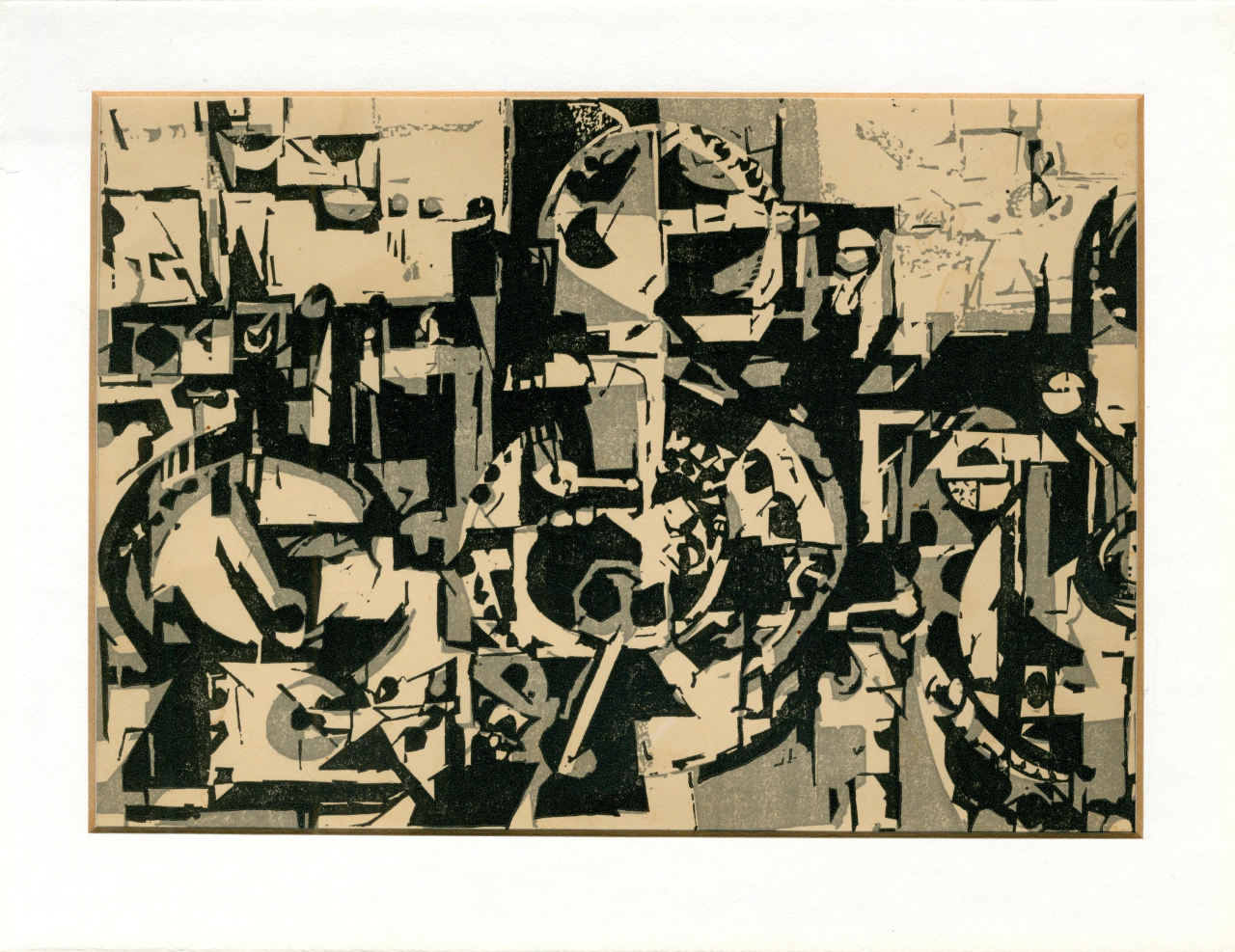 Linolschitt von Malte Satorius (1933-2017)