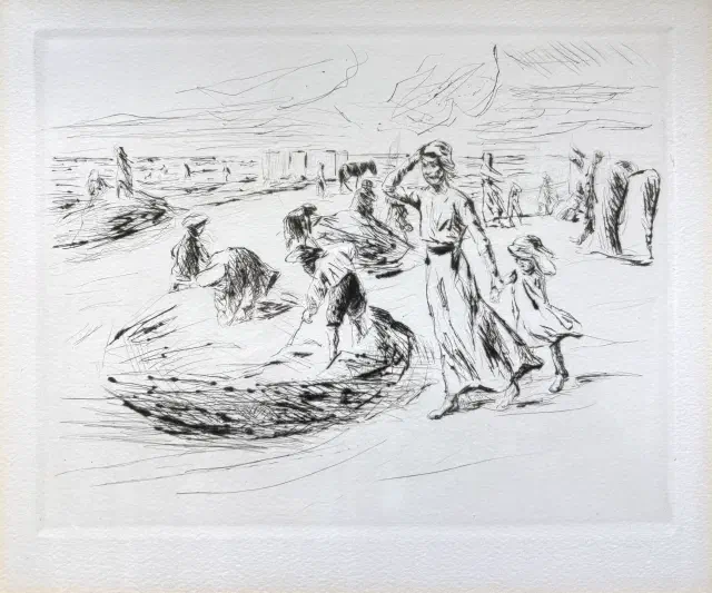 Radierung von Max Liebermann (1847-1935)