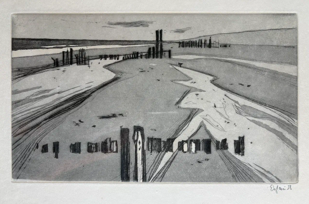 "Formen am Meer (Sylt)" (Shapes by the Sea (Sylt)) by Otto Eglau (1917-1988)