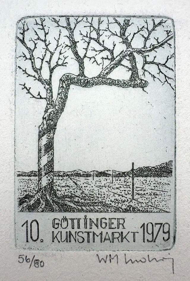 Radierung von Wolfgang M. Ludwig (*1949)