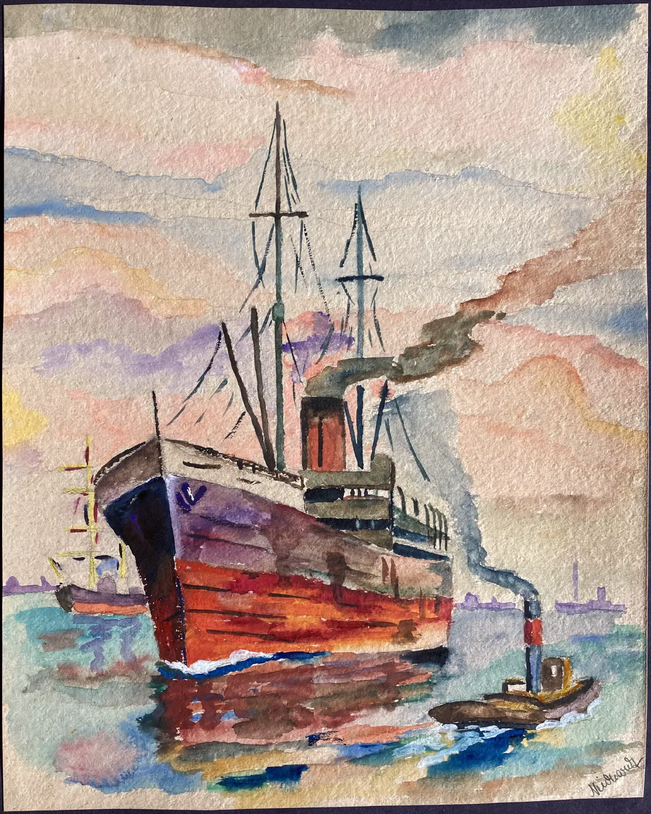 Watercolour by Paul Neidhardt (1874-1951)